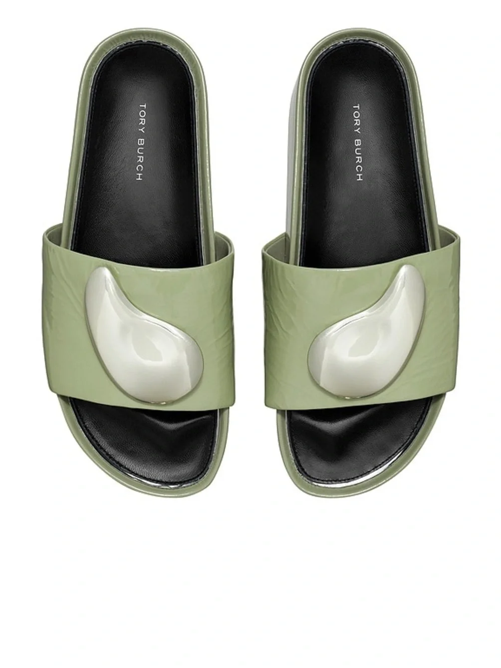 NWOB TORY BURCH PATOS PLATFORM SLIDE SANDALS Sz 10